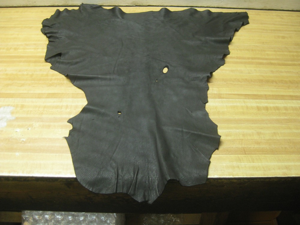 Top Grain Black Deer Leather # 0009049 ROW 75