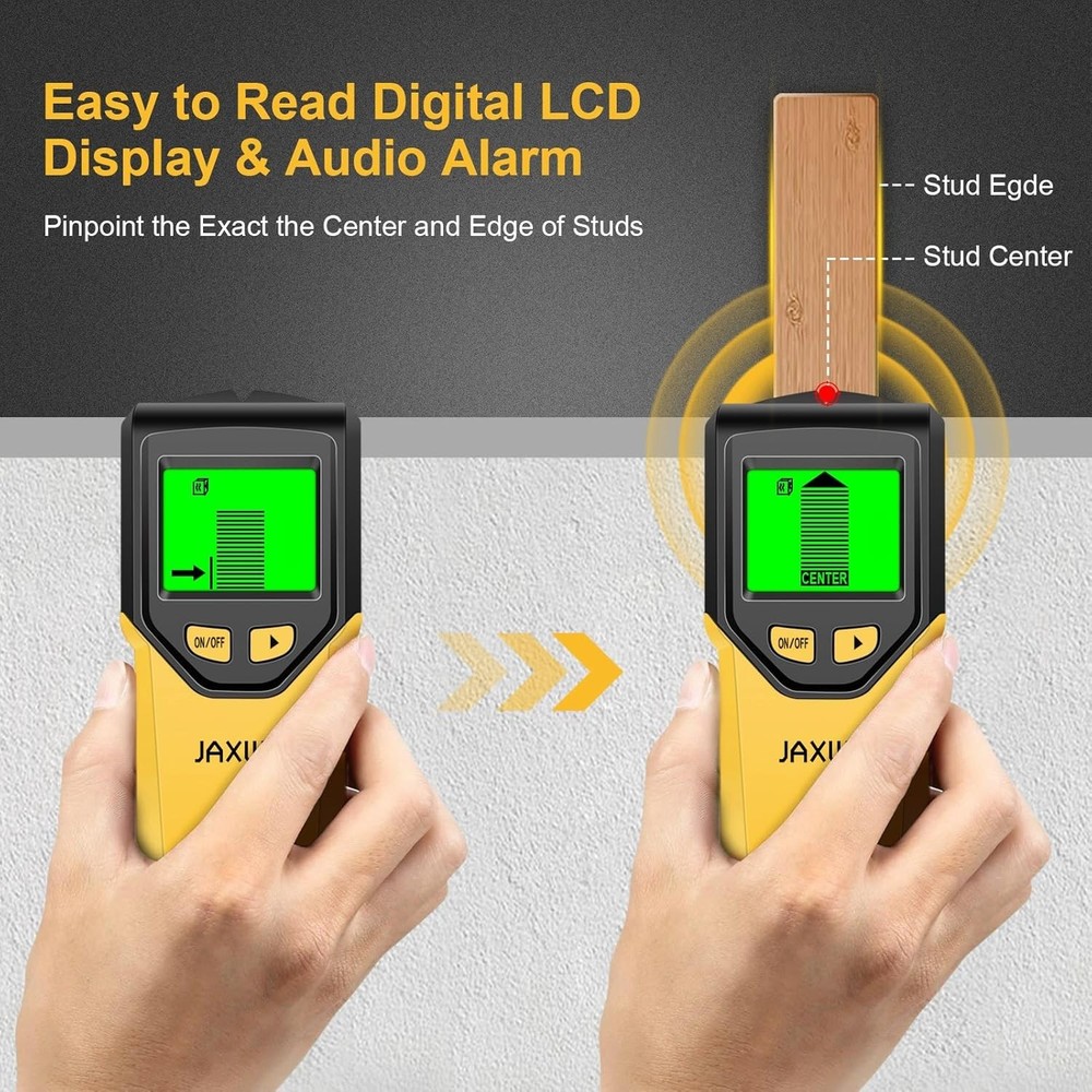 Versatile Stud Finder with LCD Alerts - Essential Tool for DIY Enthusiasts