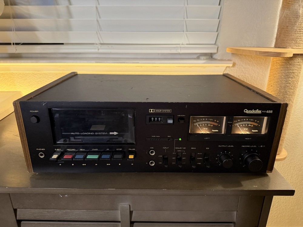 Quadraflex PCD-488 Cassette Deck, Read Description