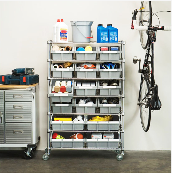 Seville Classics 7-Tier Commercial Grade NSF 16 Bin Rack System