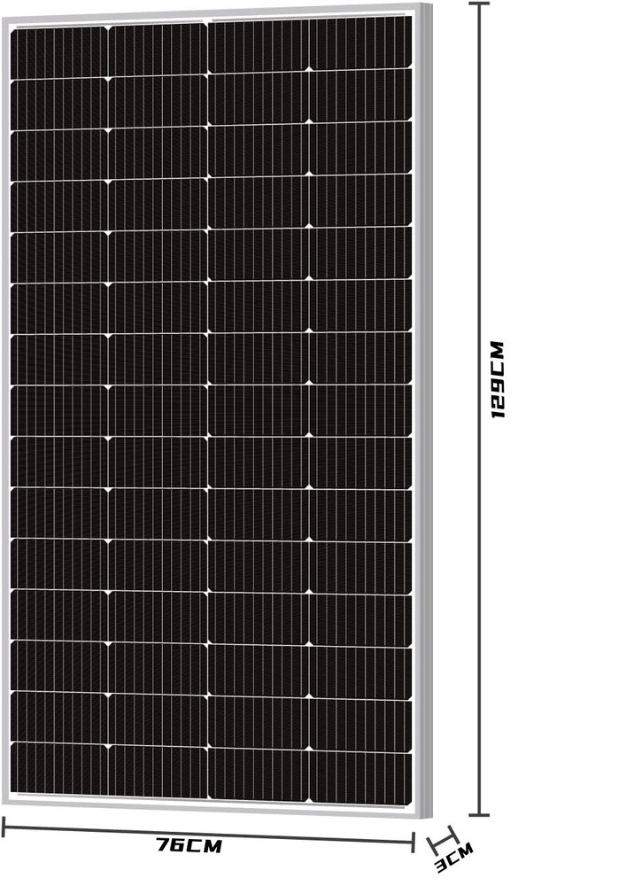 200W Monocrystalline Solar Panel 9BB Cell Solar Panel Boat Off Grid (200W New)