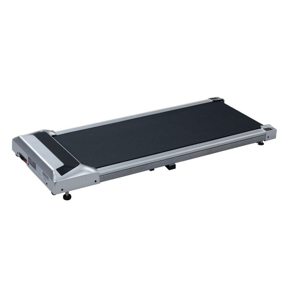 Under Desk Treadmill Walking Pad Compact Home Office 2.5HP Silver LED