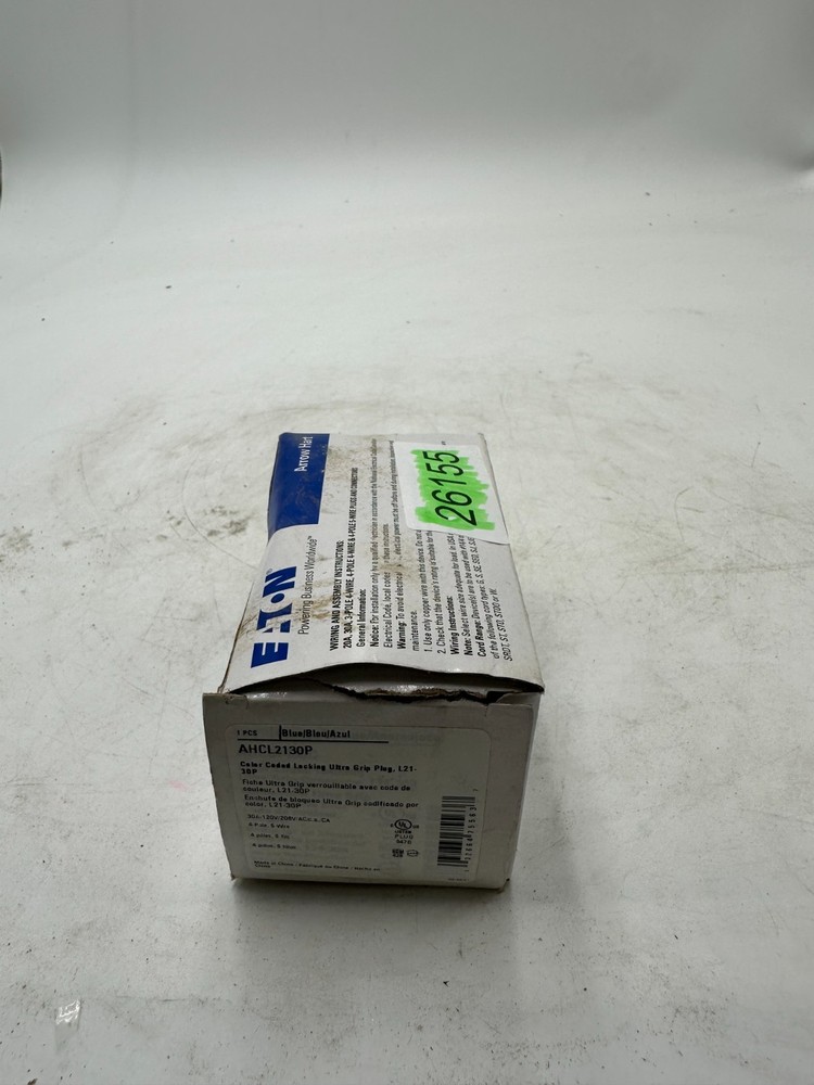 Eaton AHCL2130P Blue Locking Plug 30A