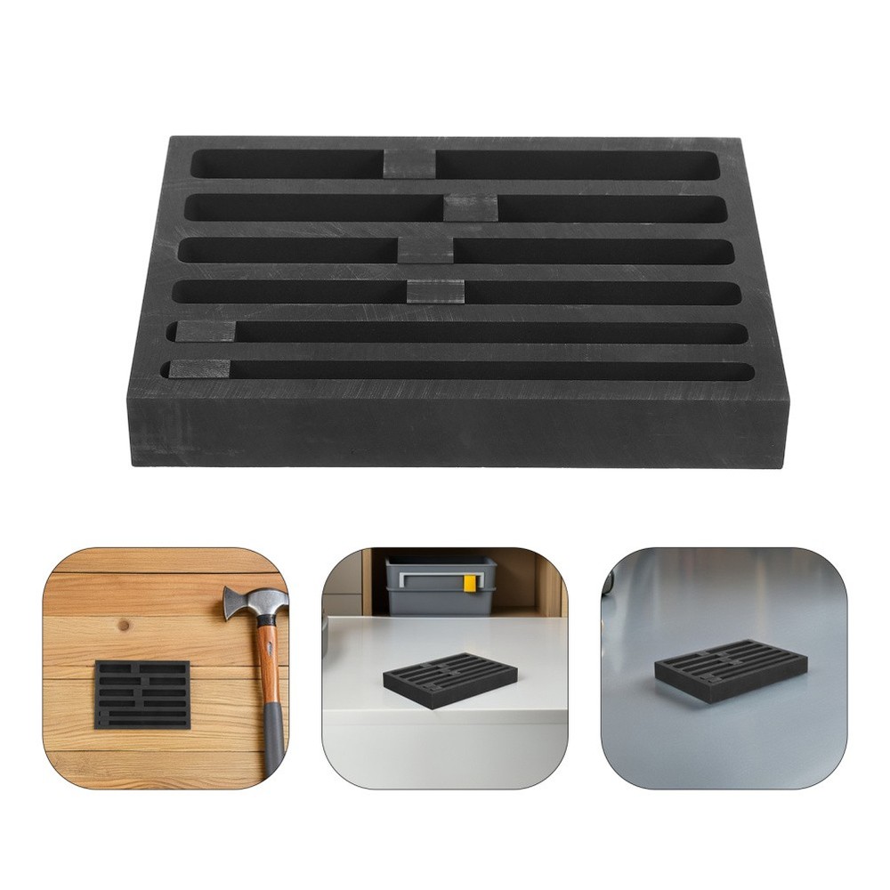 Graphite Mold For Gold-Silver Bar Casting Graphite Plate Crucible Casting Mould