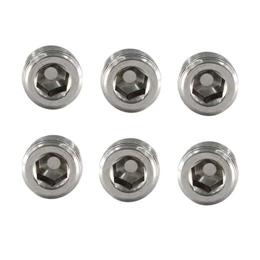Pipe Fitting Hexagonal Countersunk Male Thread Pipe 1/4" NPT Stainless Steel