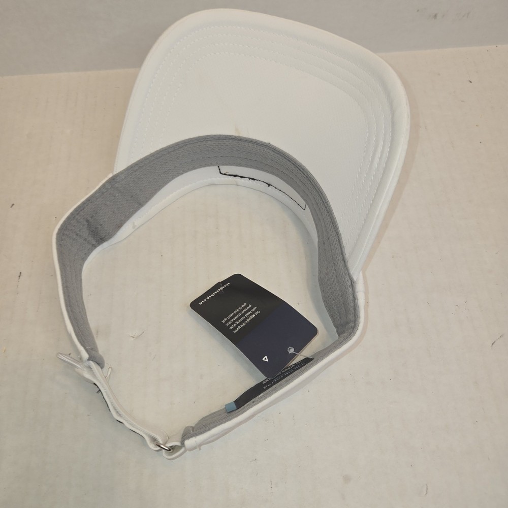 Midwest Land Group Visor Nwot Adjustable Strapback White By Ahead