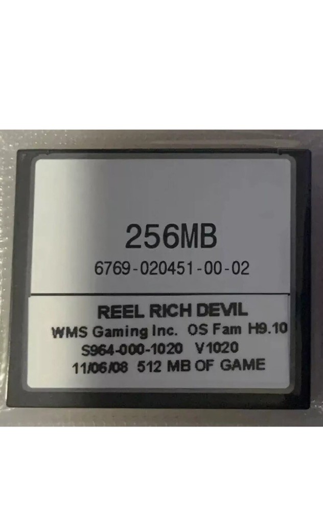 WMS BB2 SLOT MACHINE GAME SOFTWARE ONLY REEL RICH DEVIL TESTED BLUEBIRD FUN GAME