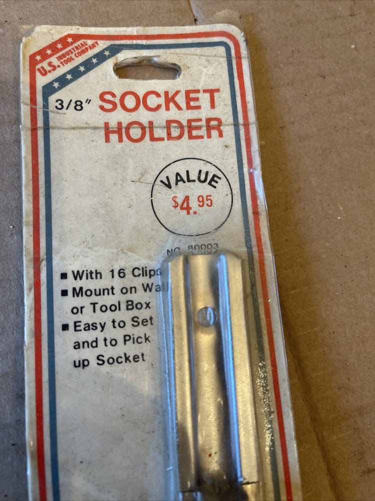 Socket Holder For Wall Mount Or Toolbox