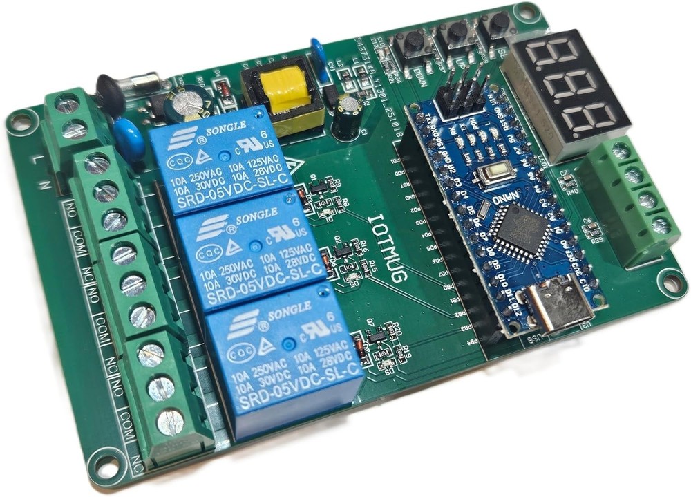 Light Controller Board with Multi-Channel Setup and Easy Programming Interface