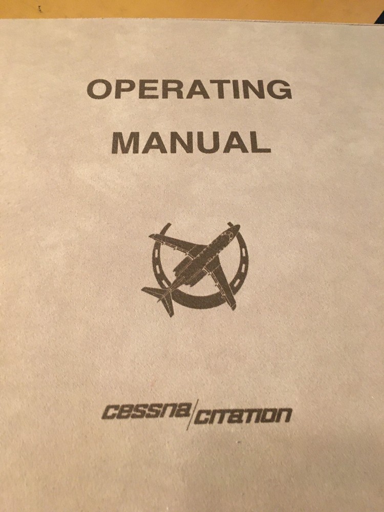 Citation X, Model 750 Operating Manual