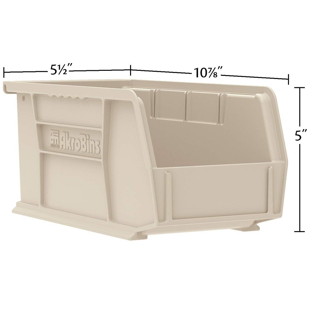 30230 AkroBins Plastic Storage Bins, Space-Saving Stackable Bins for Garage, ...