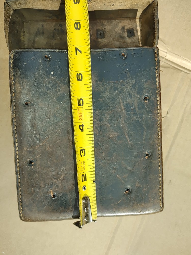Original 1940 German Poeschl Binoculars Case leather
