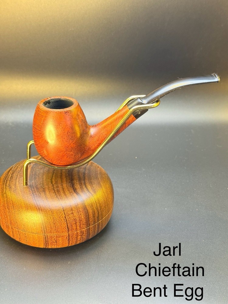 Jarl Chieftain Bent Egg Tobacco Pipe- Professionally Restored