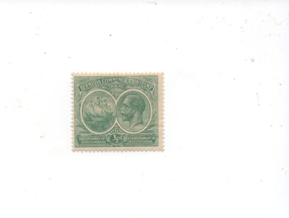 Bermuda mint hinged MH Scott 56