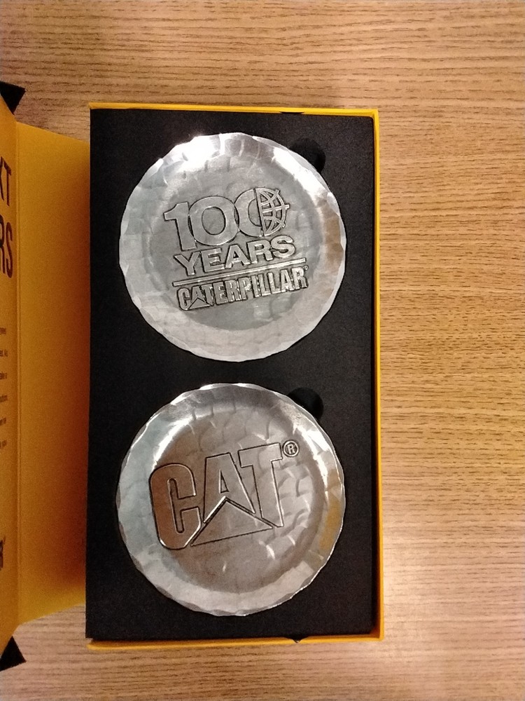 Caterpillar 100 Years Centennial Coasters Set