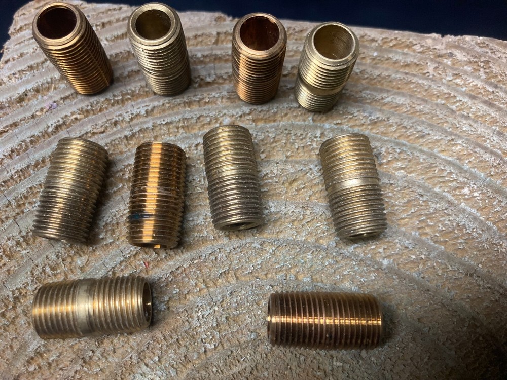 1/8'' x close pipe nipple brass 10pc