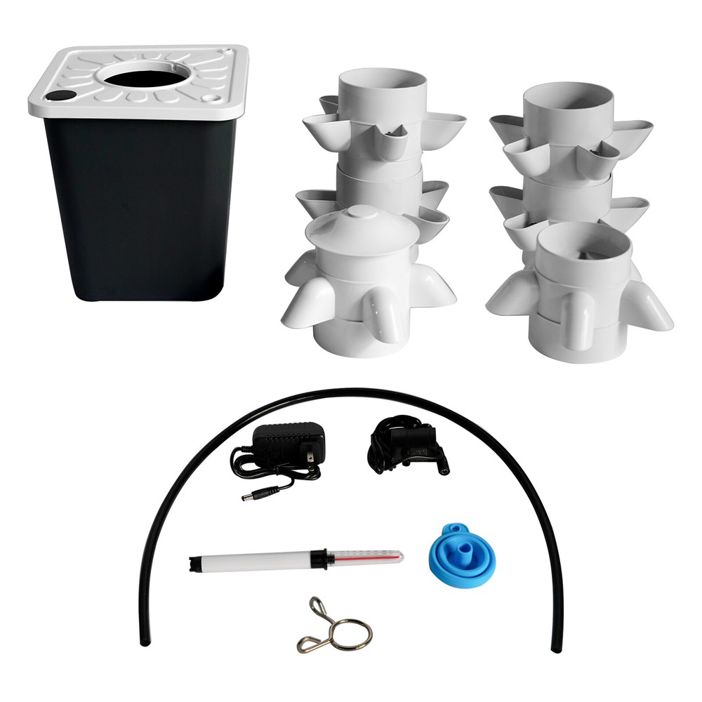 Vertical Hydroponics Tower Indoor Growing System Garden Kit Vegetable Plant Gift