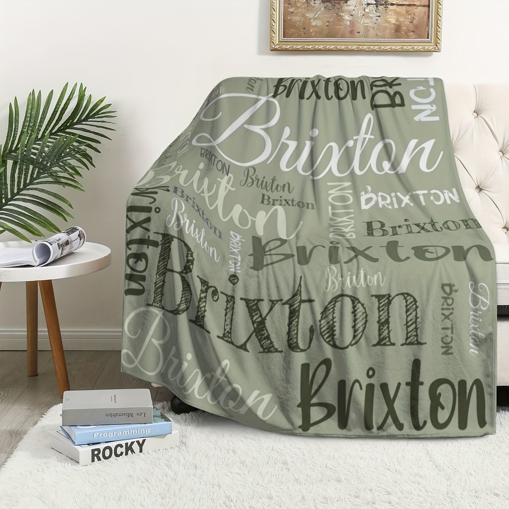 Personalized Blanket with Name Personalized Blanket Customized Name Blanket √