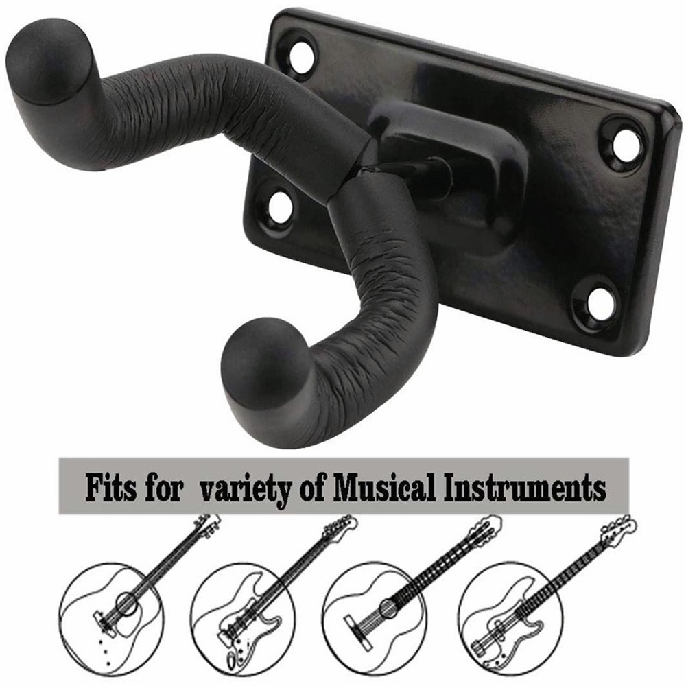 Guitar Hangers Rack Adjustable Instrument Display Wall Mount Holder Hook