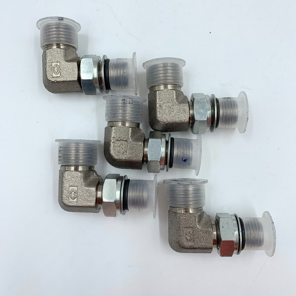 5 Pack Hydraulic Fitting 90 Degree Elbow -6 x -4 ORFS