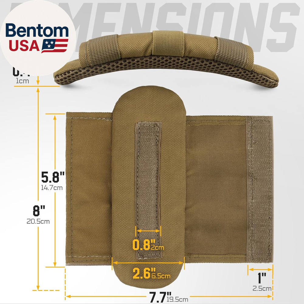 Tactical Plate Carrier Shoulder Pads, 2 Pack Shoulder Strap Pad Backpack Strap C