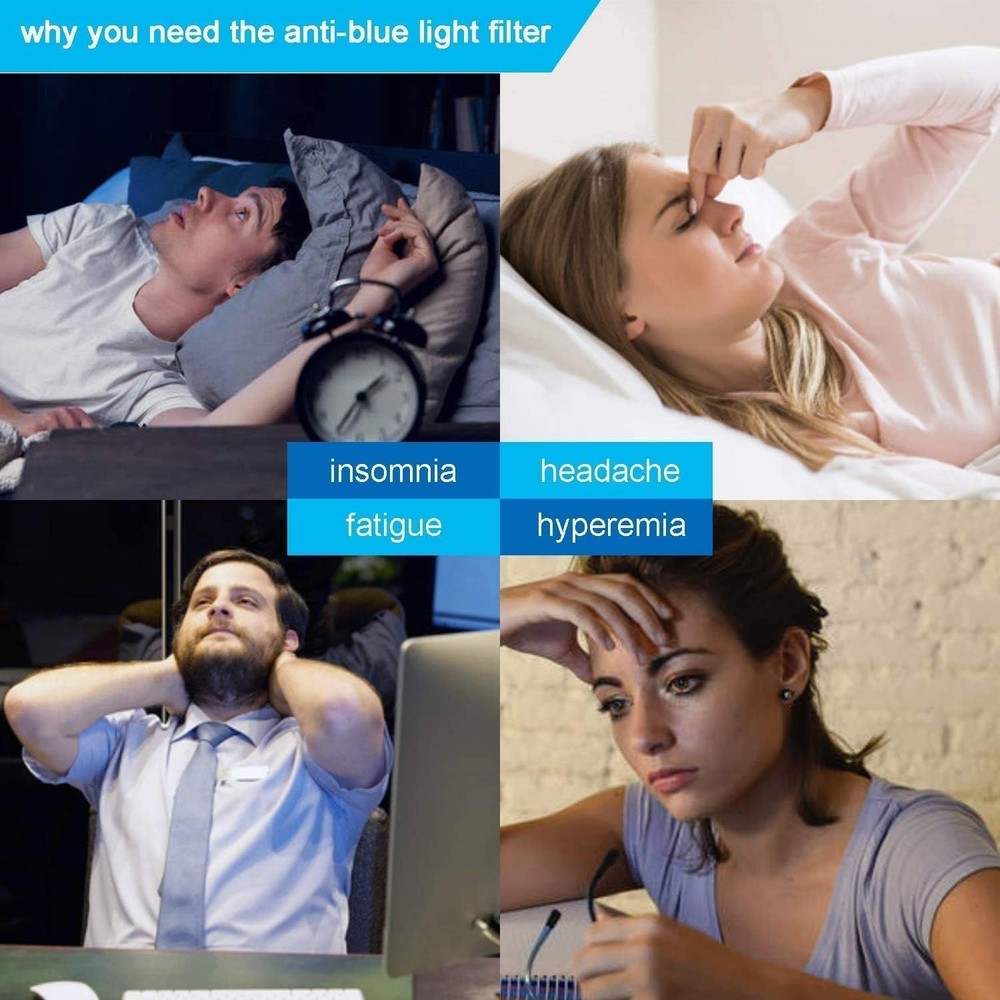 23-24 inch Computer Blue Light Blocking Screen Protector Anti-UV Eye Protecti...