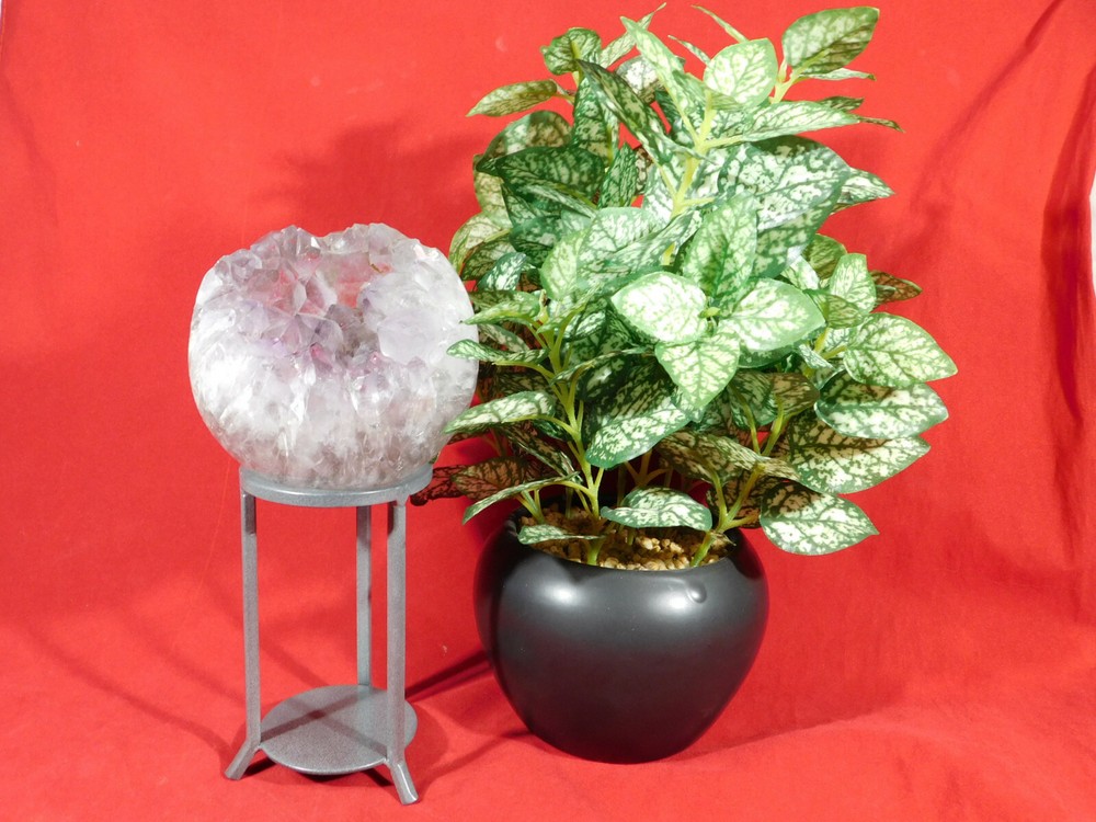 Sphere Display Stand Dark Silver Tall Medium Size