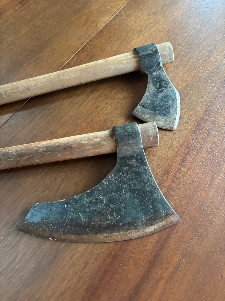 Vintage H&B Forge Crain Hawk & Bearded Clipped Hawk