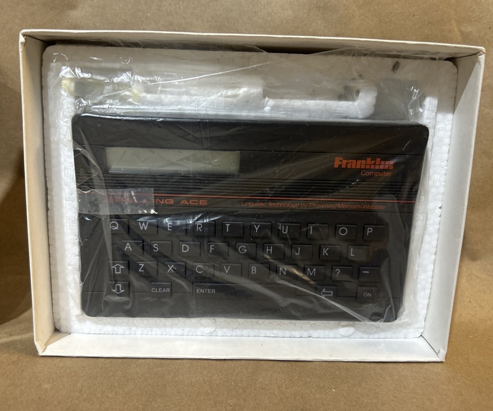 Vintage 1986 Franklin Computer Spelling Ace Model SA-88 Manual & Box