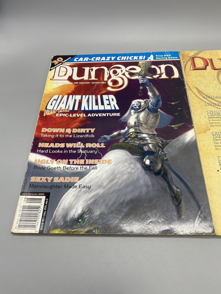 TSR: Dungeon Magazine: Issues #91 & #93 (one missing cover page)