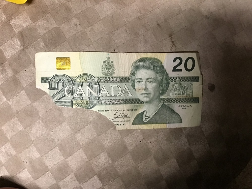 1991 Canada $20 Dollar Note $20 Bill, 1 Note