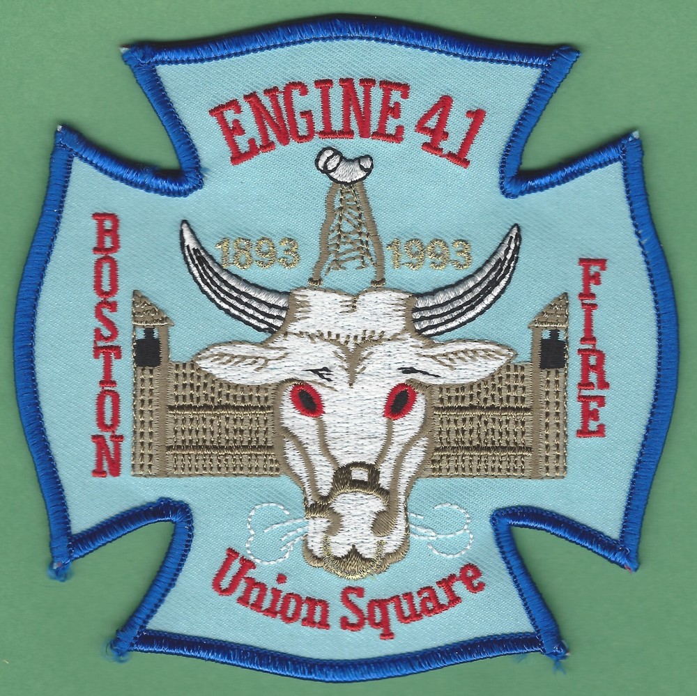 BOSTON ENGINE COMPANY 41 FIRE PATCH UNION SQUARE