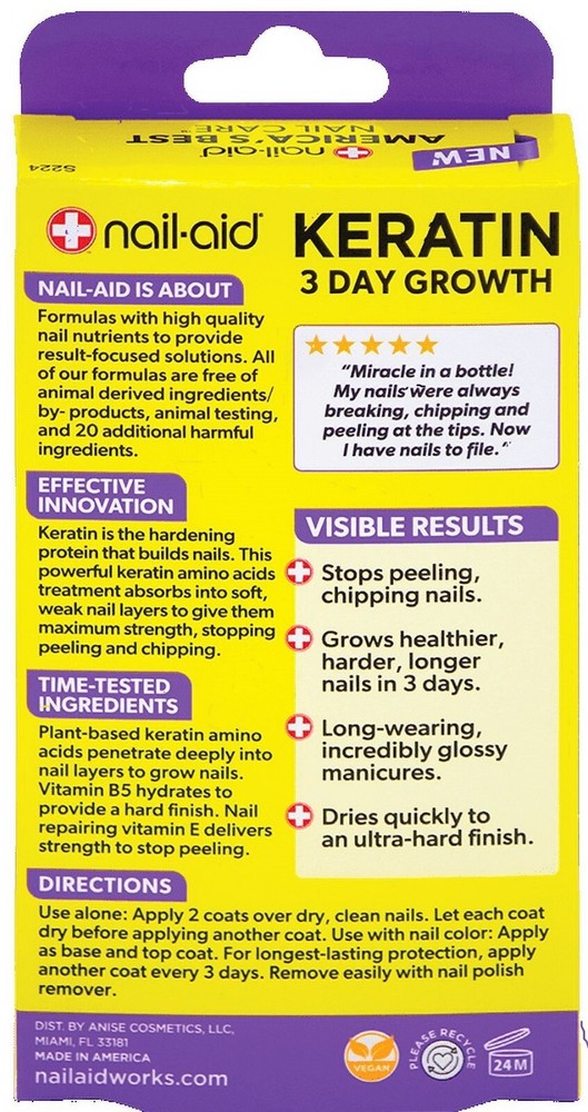 Nail-Aid - 3 Day Growth Keratin Amino Acids Formula