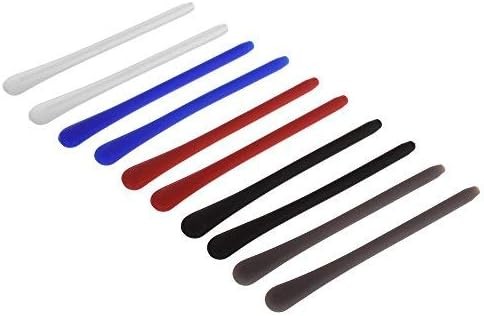 5 Pairs Silicone Eyeglass Temple Tips Thin Legs