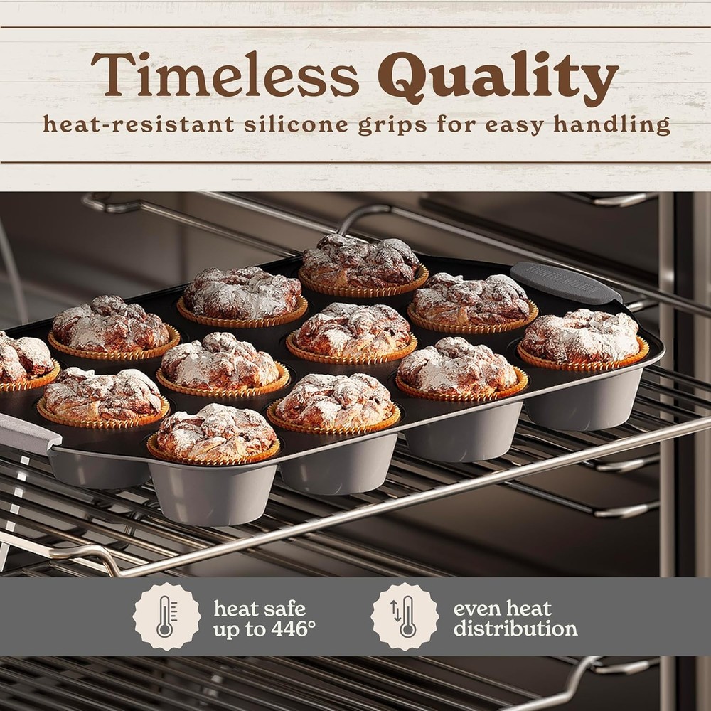 10 Pc Nonstick Stackable Bakeware Set Heavy Duty Baking Pans