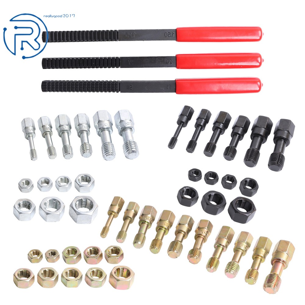 Thread Chaser Set UNC UNF Metric Thread Restorer Tool Rethreading Kit 49Pcs