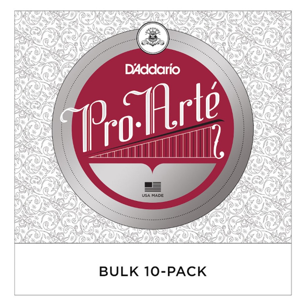 D'Addario Pro-Arte Cello Single D String, 1/2 Scale, Medium Tension Bulk 10-Pack