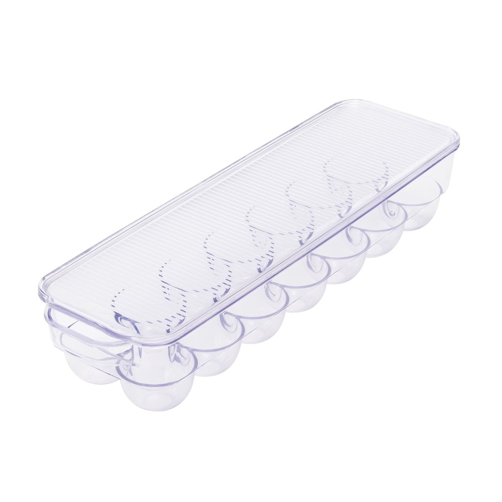 Clear Plastic Egg Holder Refrigerator Holds 14 Eggs Made Refrigerator Egg