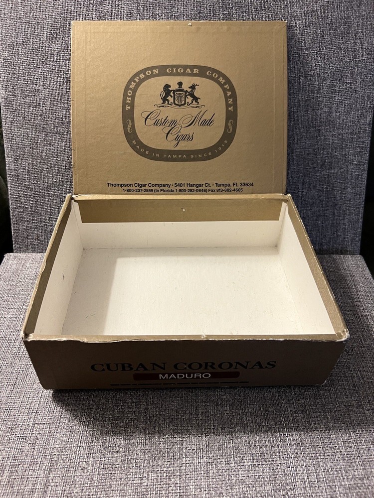 Cuban Coronas Cardboard Cigar Box Maduro