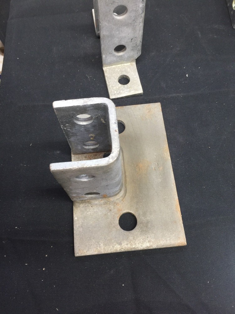 2- NEW - POWERSTRUT POST BASE, 2 hole FREEE SHIPPPPING