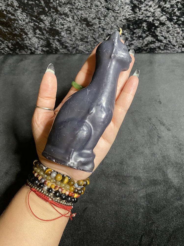 BLACK CAT RITUAL CANDLE