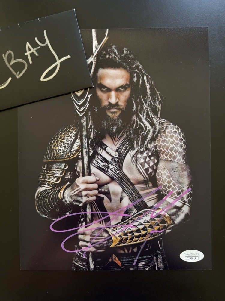 Jason Momoa Signed Autograph JSA COA Aquaman DC Comics