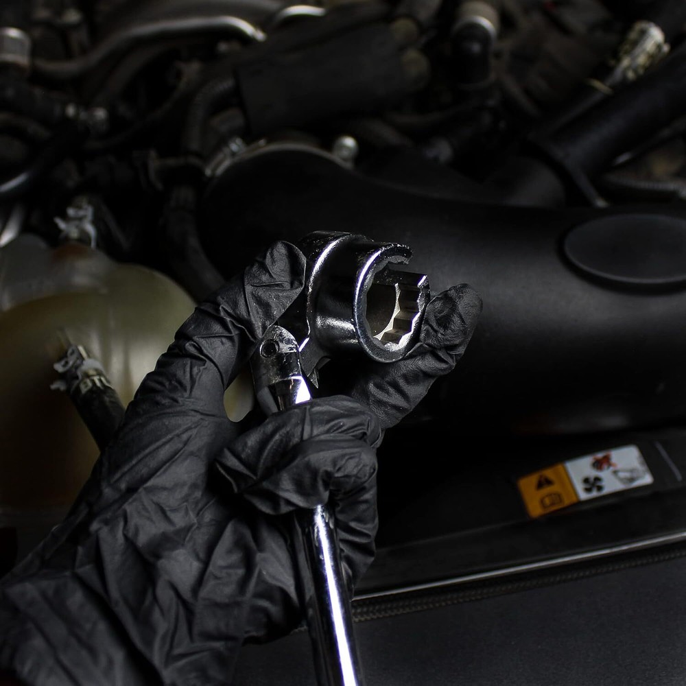 Oxygen Sensor Wrench Remover & Installer Double Sided Flexible Pivoted Hand Tool