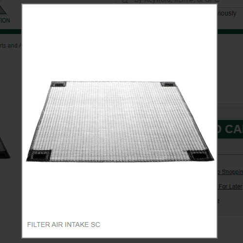 FILTER AIR INTAKE SC #9131574-01