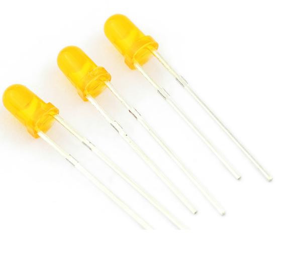 18pcs LED 3mm Orange CA NEW