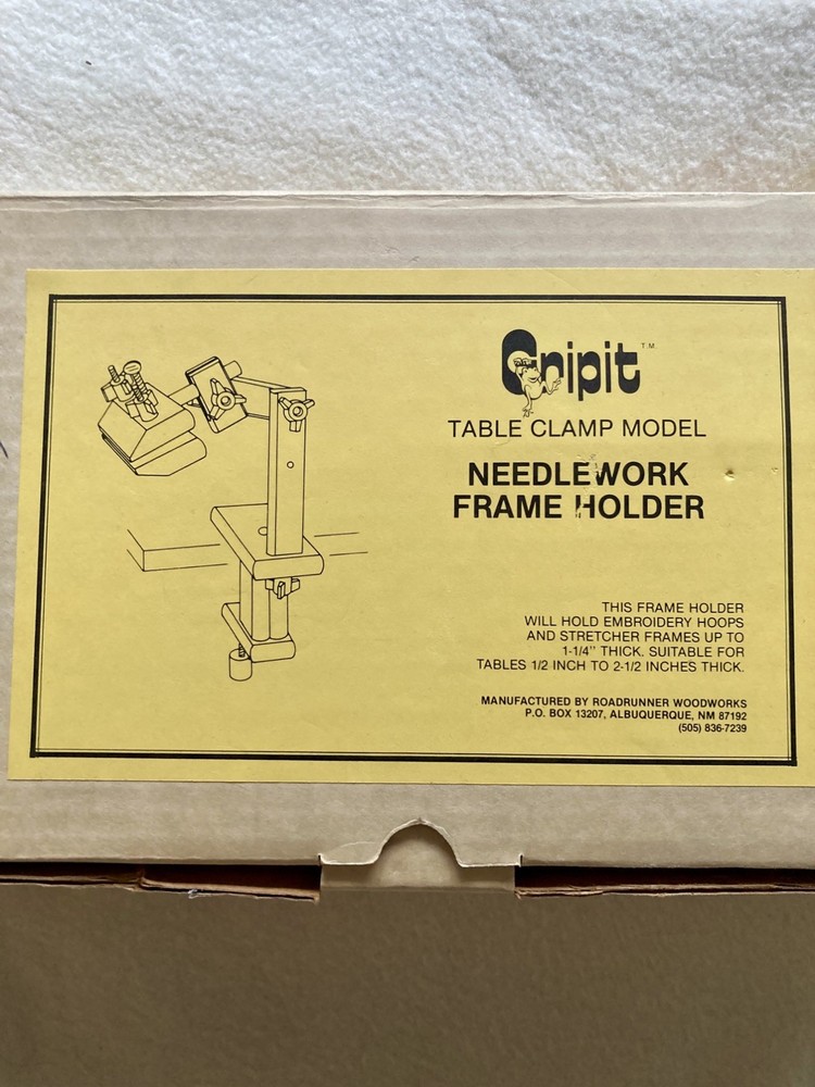 New in box Gripit Needlework Frame Holder Table Model Clamp On Embroidery Tool