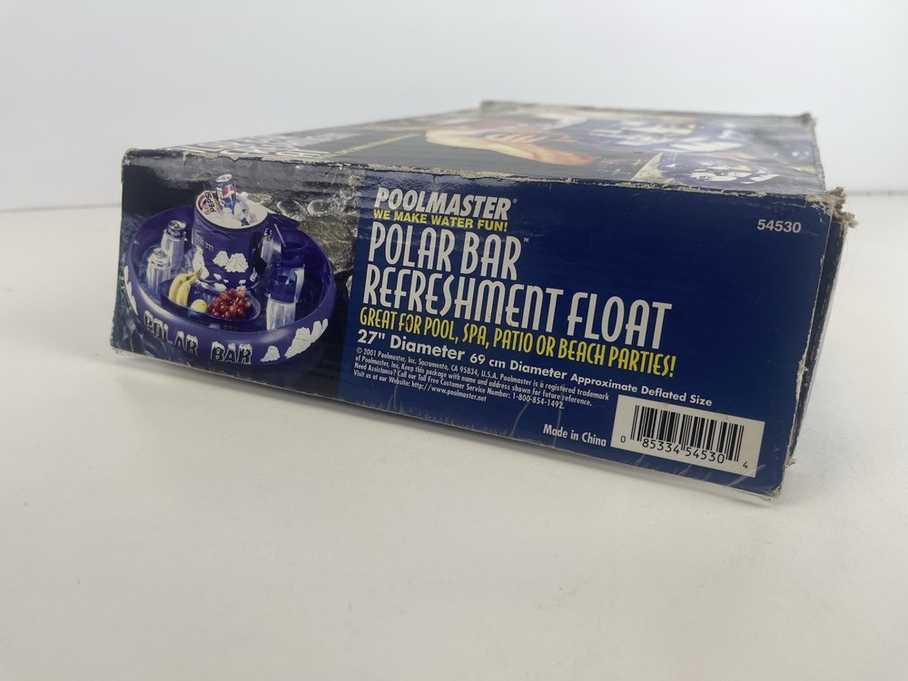 POOLMASTER Polar Bar 27" Refreshment Float 54530 ~ VINTAGE! NEW! SEALED!