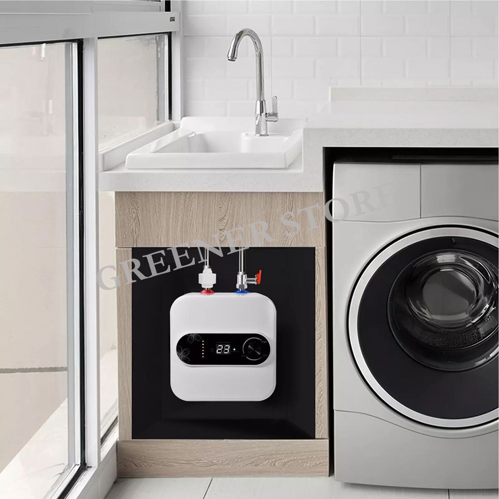 1.5KW Electric Instant Hot Water Heater Under Sink Small Water Tank Kitchen 10L