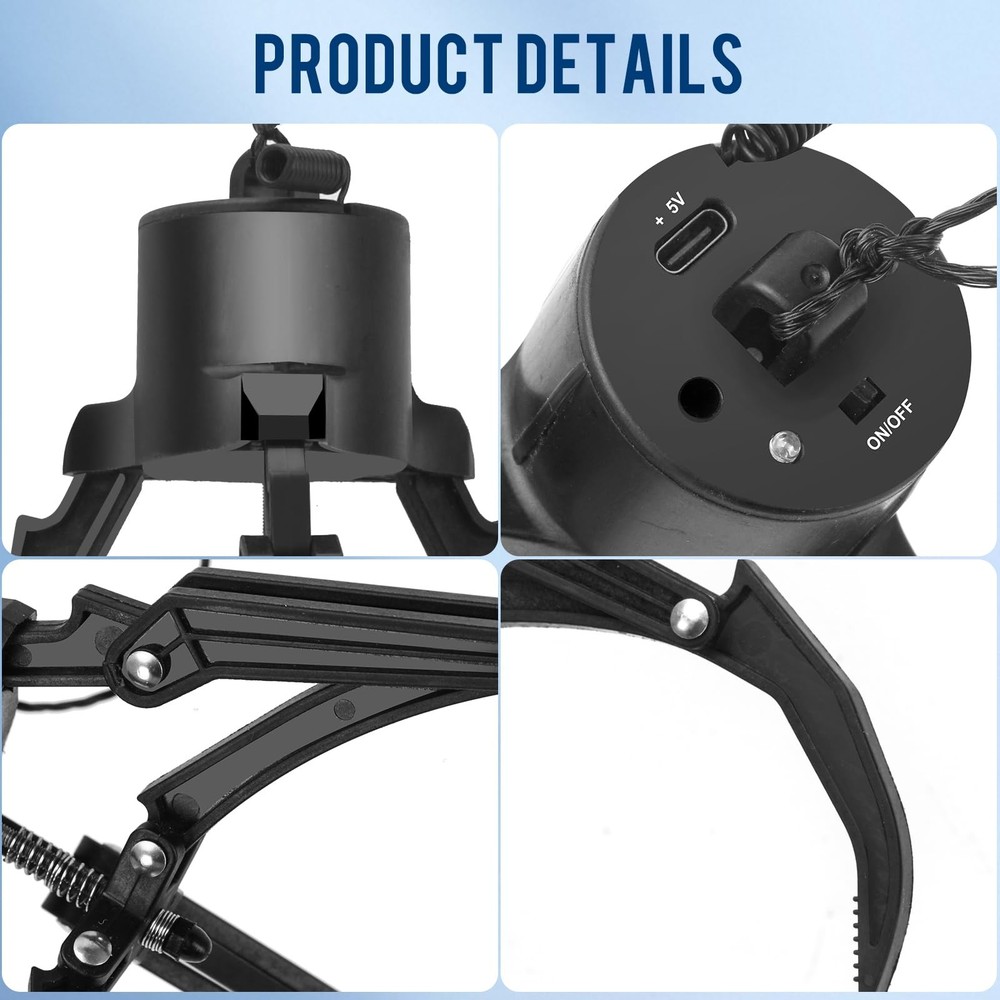 Drone Grasping & Airdrop System - Mantis Mechanical Claw Hook Large, Black