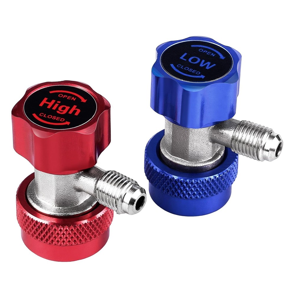 R134a Quick Coupler Adapter, Adjustable R134a Adapters Quick Connectors for C...